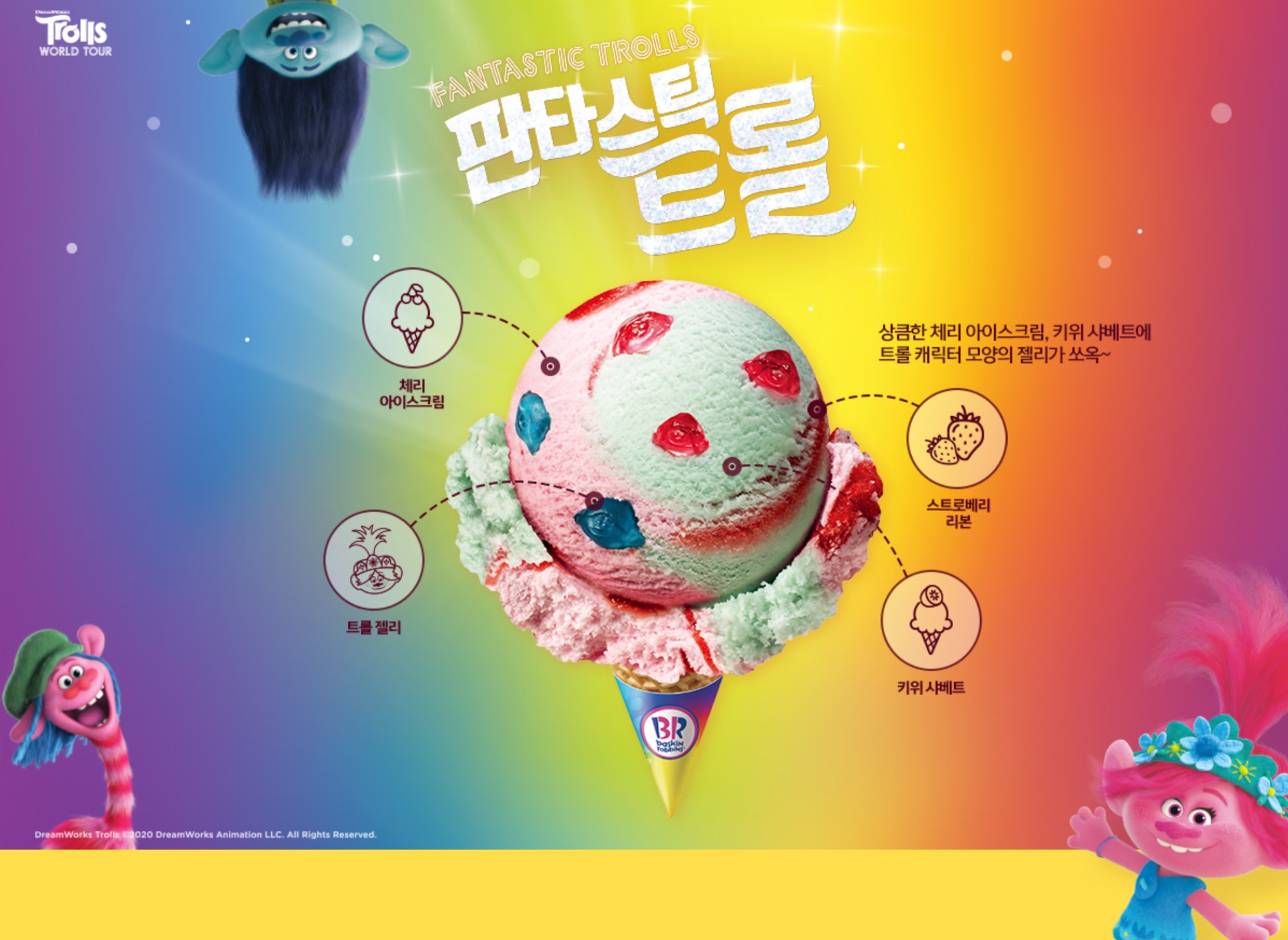 韓国サーティワン2020年5月限定「ファンタスティックトロール