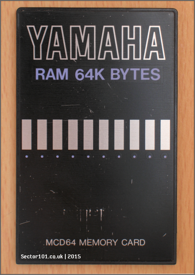 Faulty Yamaha MCD-64 RAM Card – Sector101 Project Blog