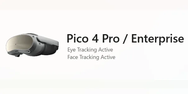 PICO 4 Pro/Enterpriseのフェイストラッキングパラメータやその挙動