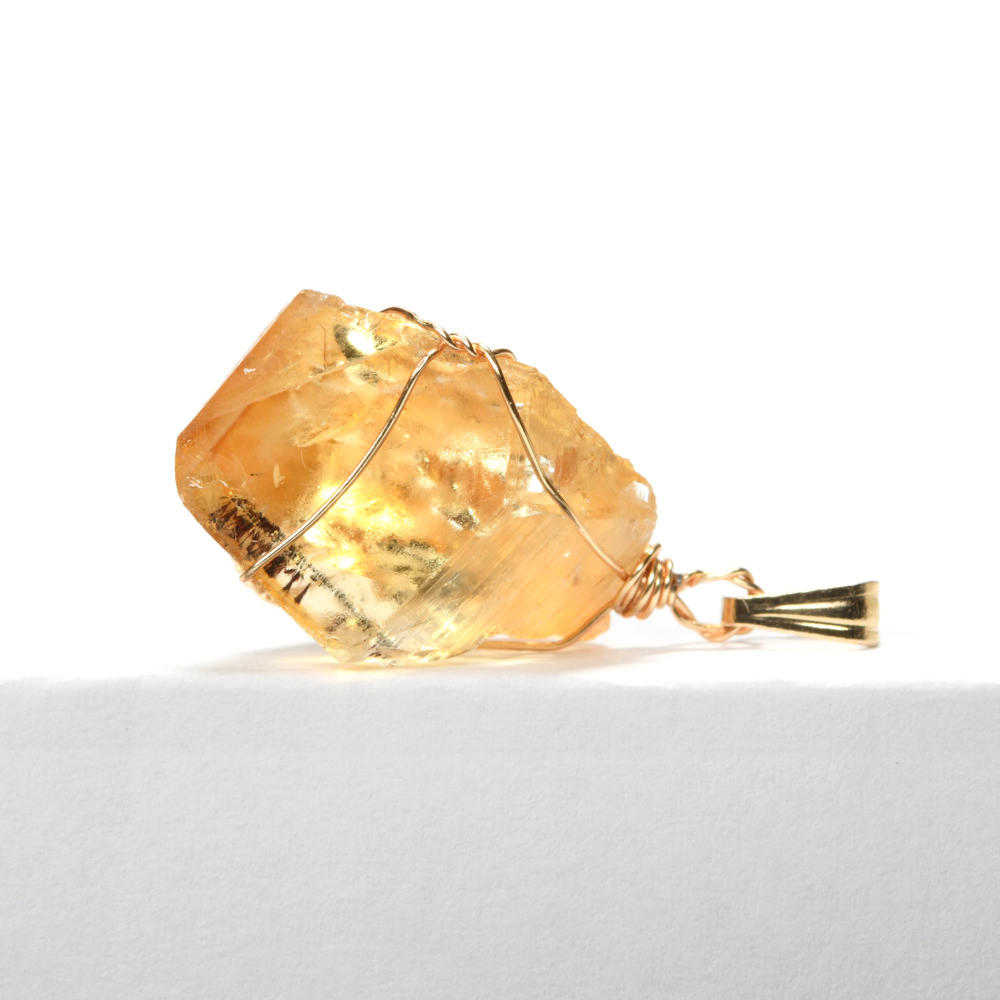 シトリン原石のペンダントトップ｜9月3日新着