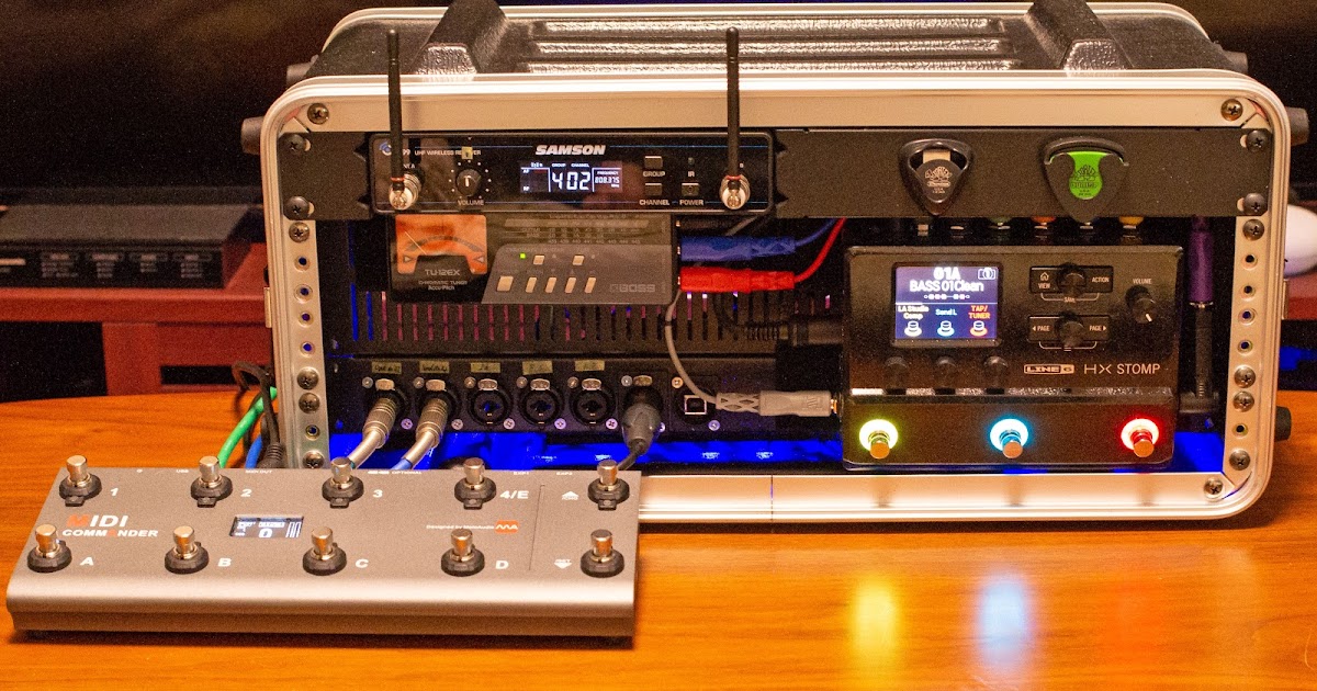 HX Stomp を主体としたラックシステムの構成