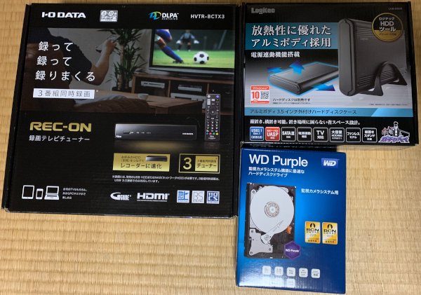 HDD・ケーブル付き】録画TVチューナー I・O DATA EX-BCTX2I-O DATA