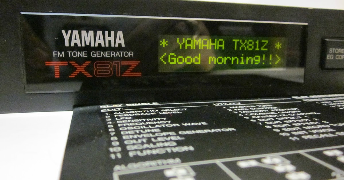 MATRIXSYNTH: YAMAHA TX81Z FM TONE GENERATOR SYNTHESIZER