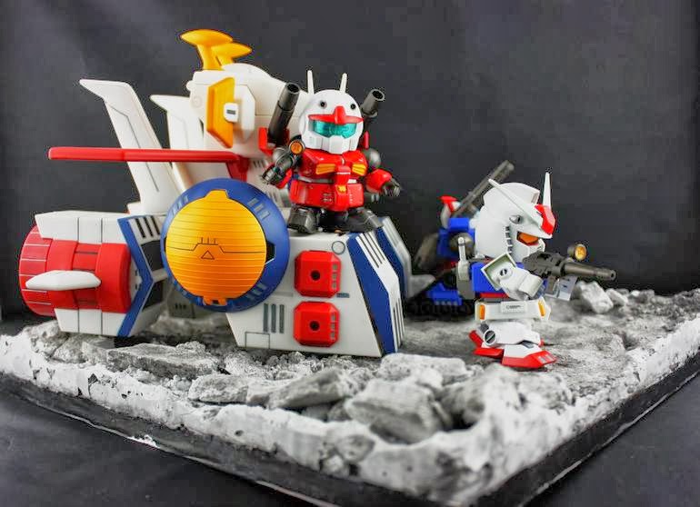 GUNDAM GUY: SD Gundam 'Operation V' - Diorama Build