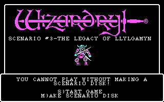 The CRPG Addict: Revisiting: Wizardry: Scenario #3 - The Legacy of
