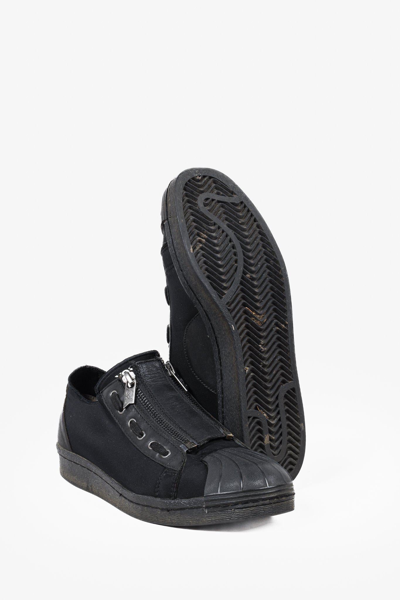 Adidas x Yohji Yamamoto Y-3 Super Zip Black Sneakers – Blogger Armoire