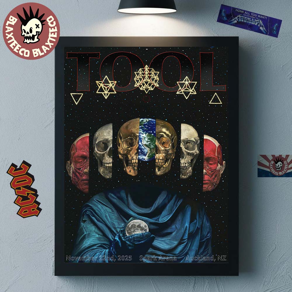 Tool Auckland New Zealand 2025 Night 1 Poster At Spark Arena On