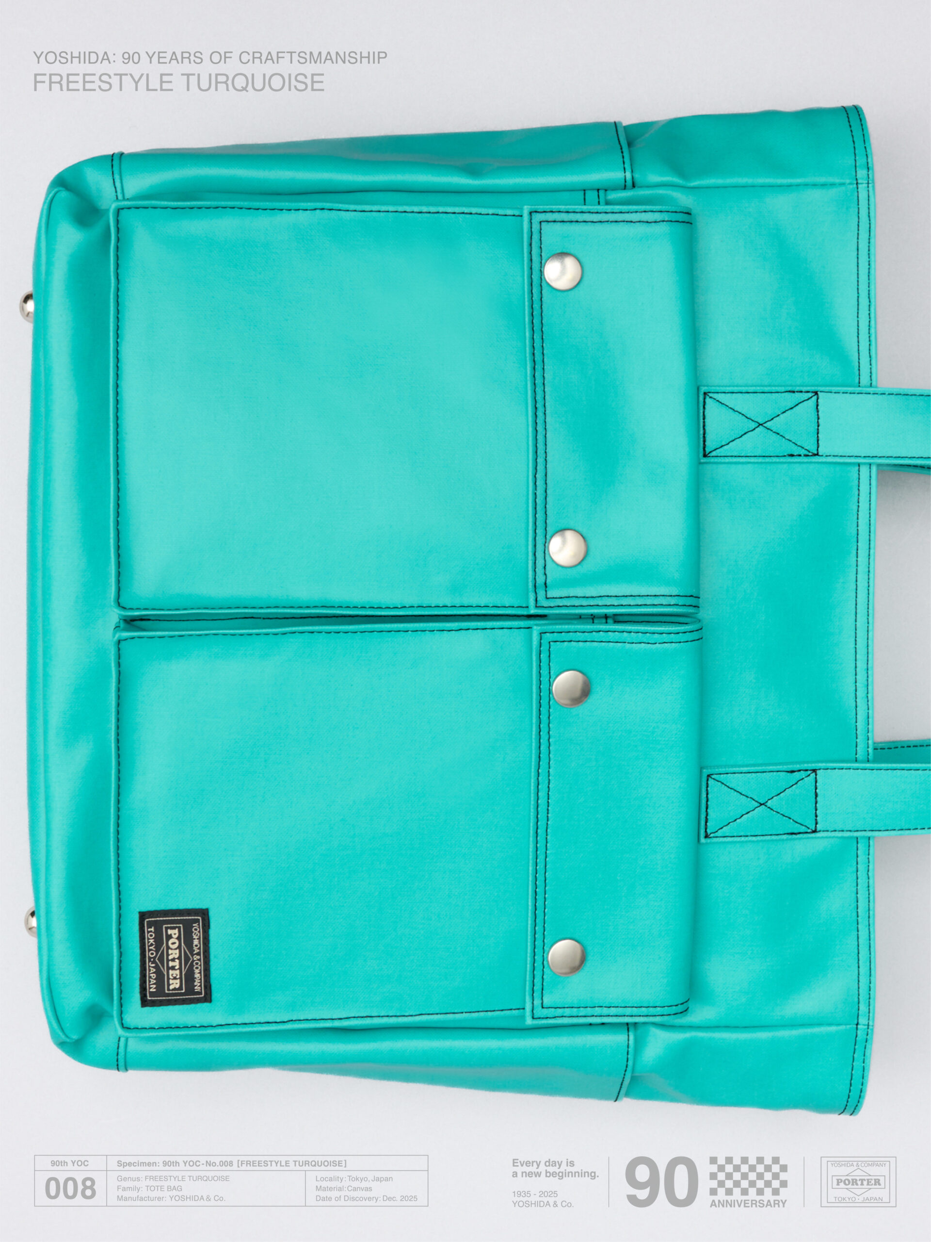 吉田カバン 90周年限定】PORTER FREE STYLEに「TURQUOISE」が降臨