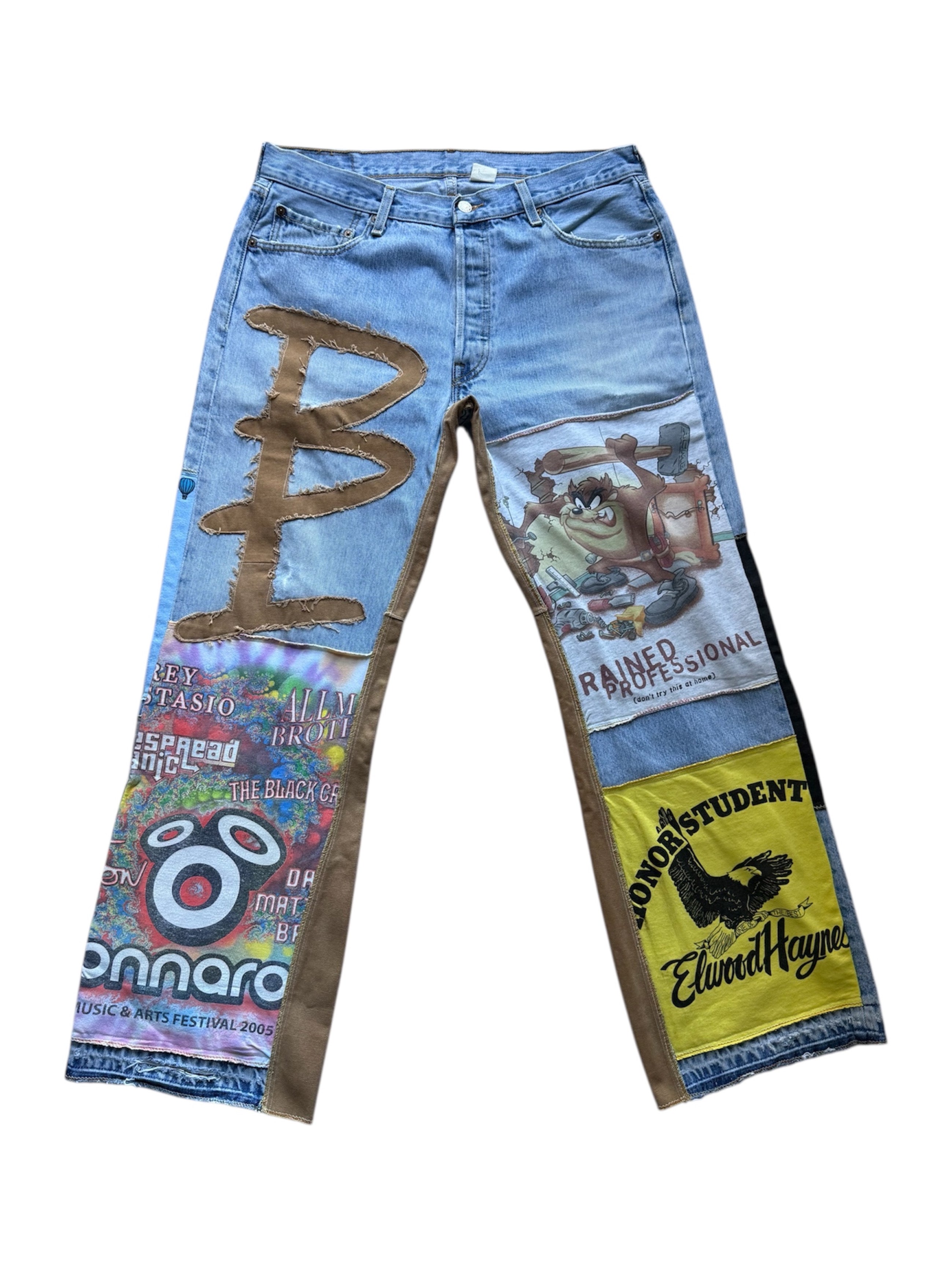 Denim Multi T-shirt Khaki – Blacax