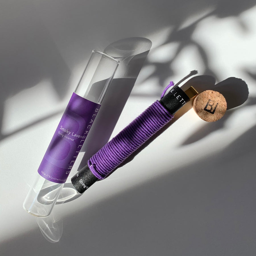 String Incense 紐お香 Smoky lavender – BLACK LETTERS Prod. by ISILK