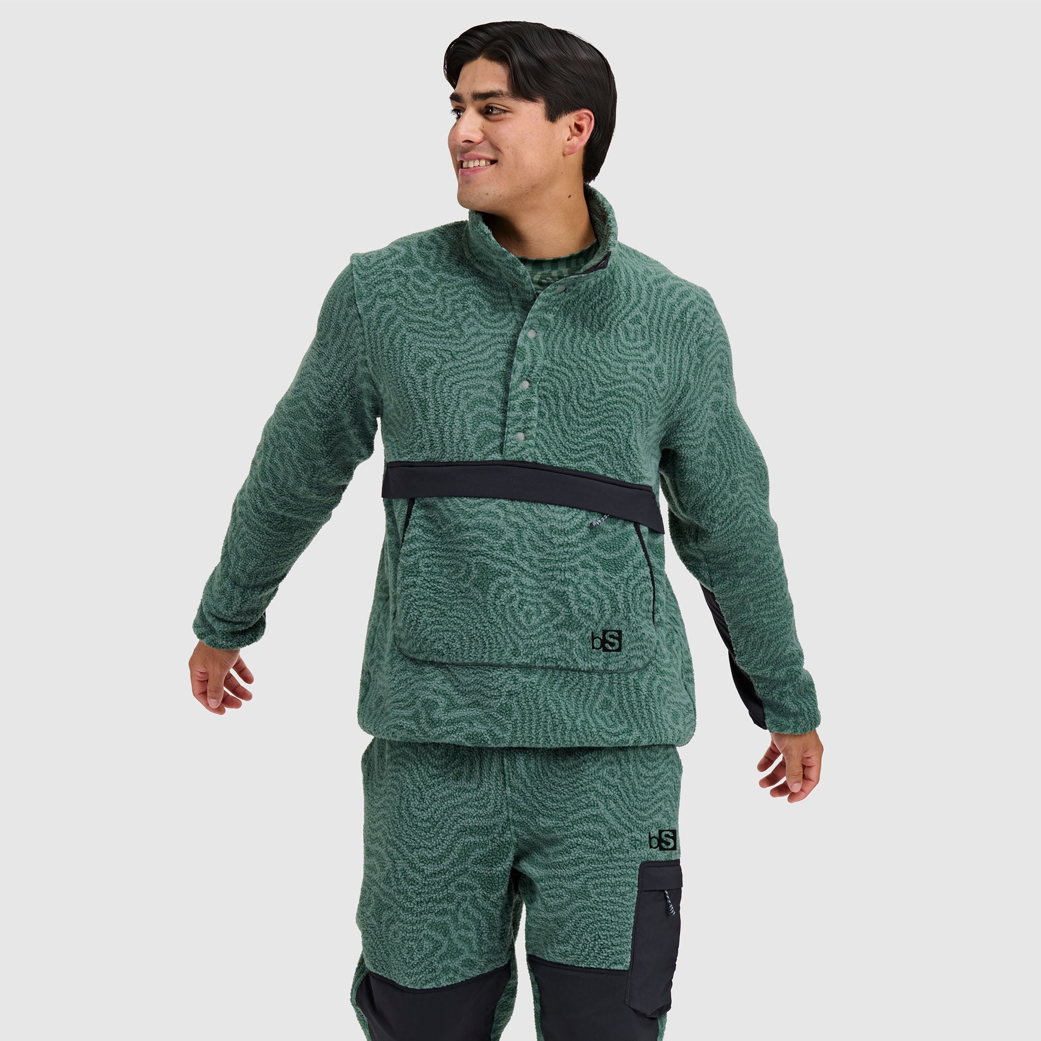 Men's Sherpa Fleece Pullover | Half Snap | BlackStrap®