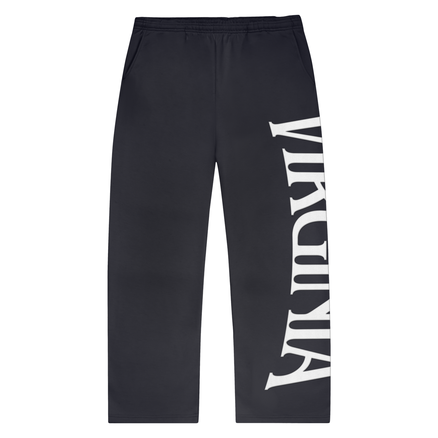 VIRGINIA WIDE LEG SWEATPANTS (DARK GREY)