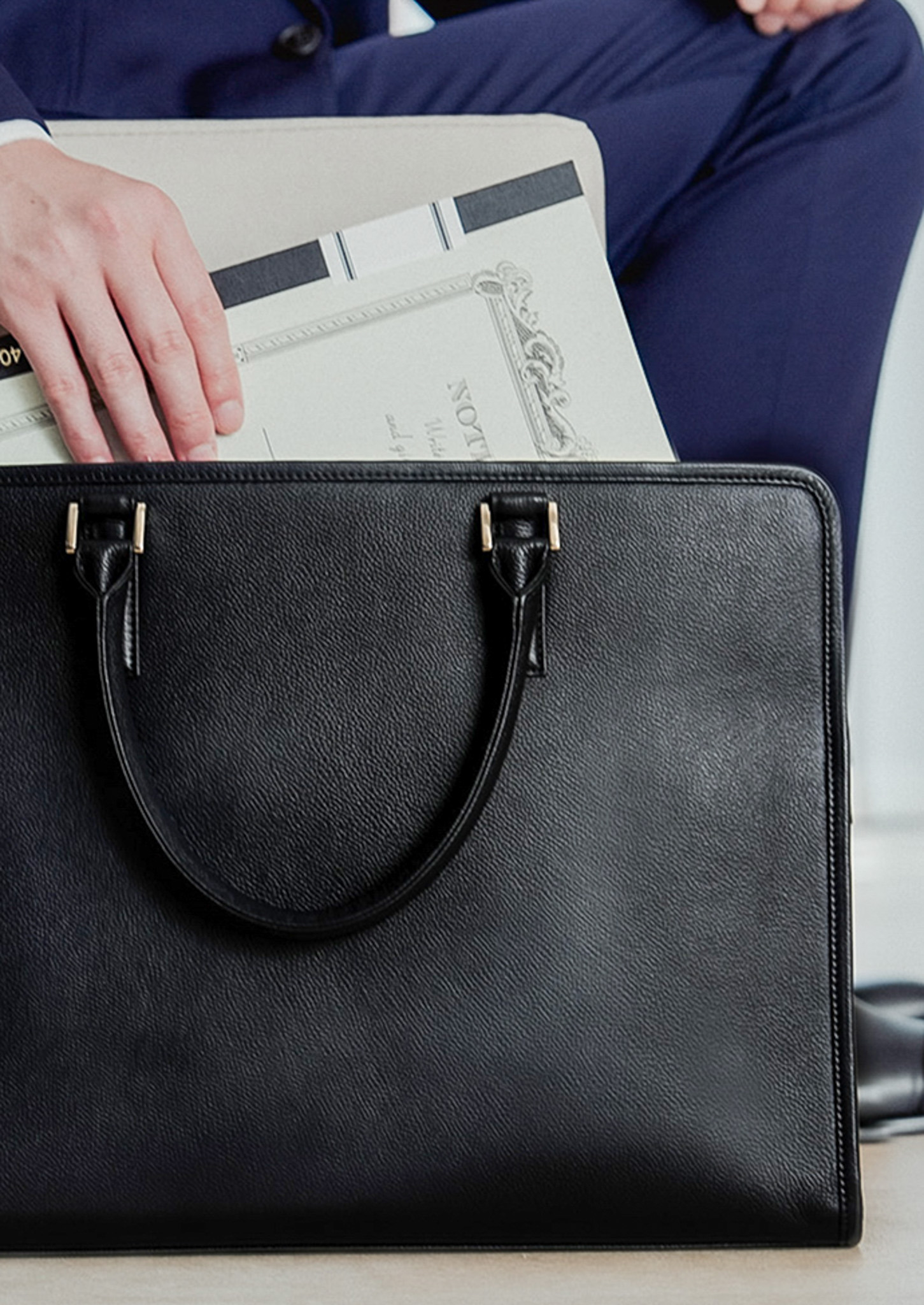 スリムビジネスバッグ(スクエア)｜LIB