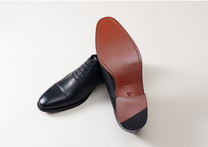 ビジネスシューズ(ストレートチップ・内羽根式・レザーソール)｜LIB