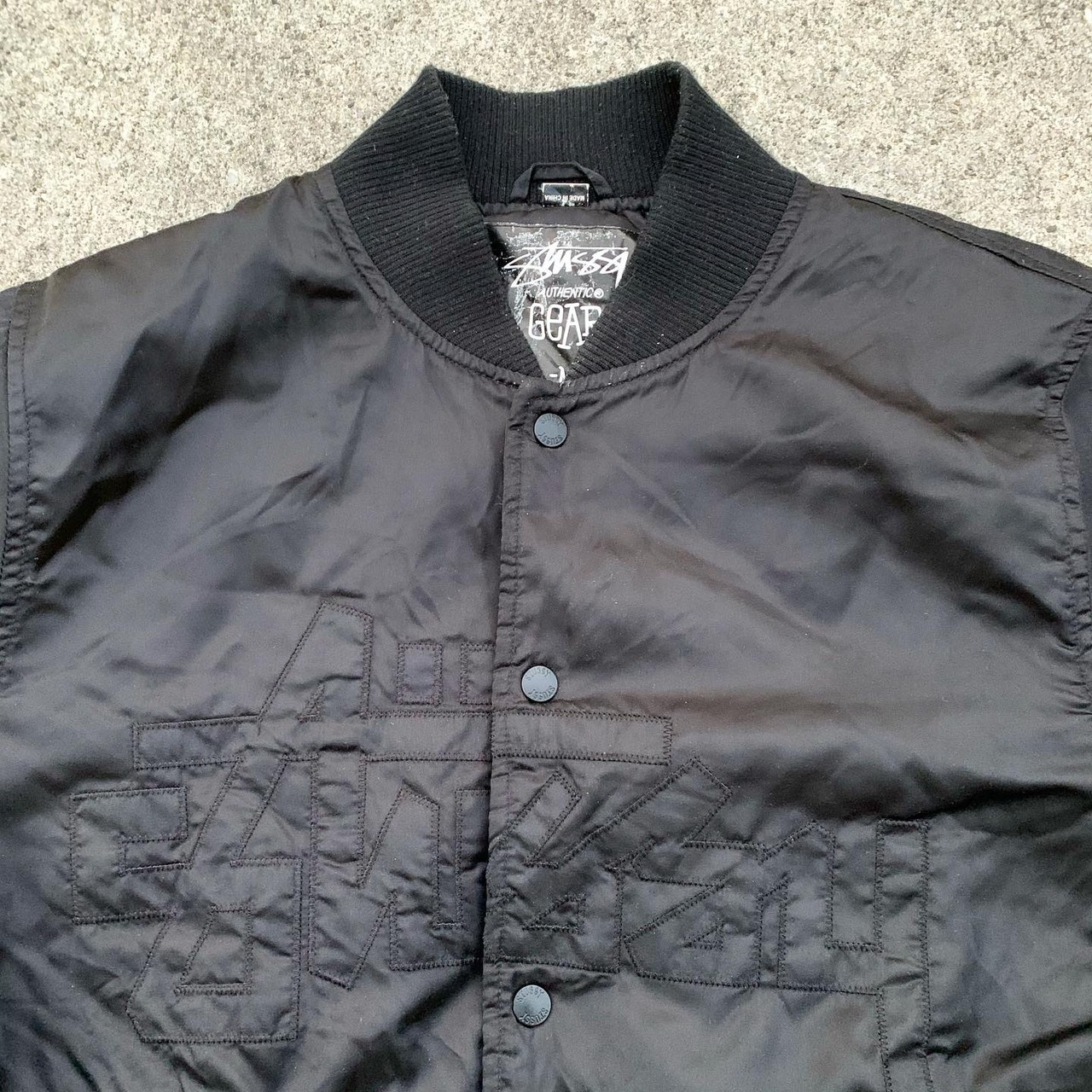 Stussy × Delta サテンスタジャン - blue room