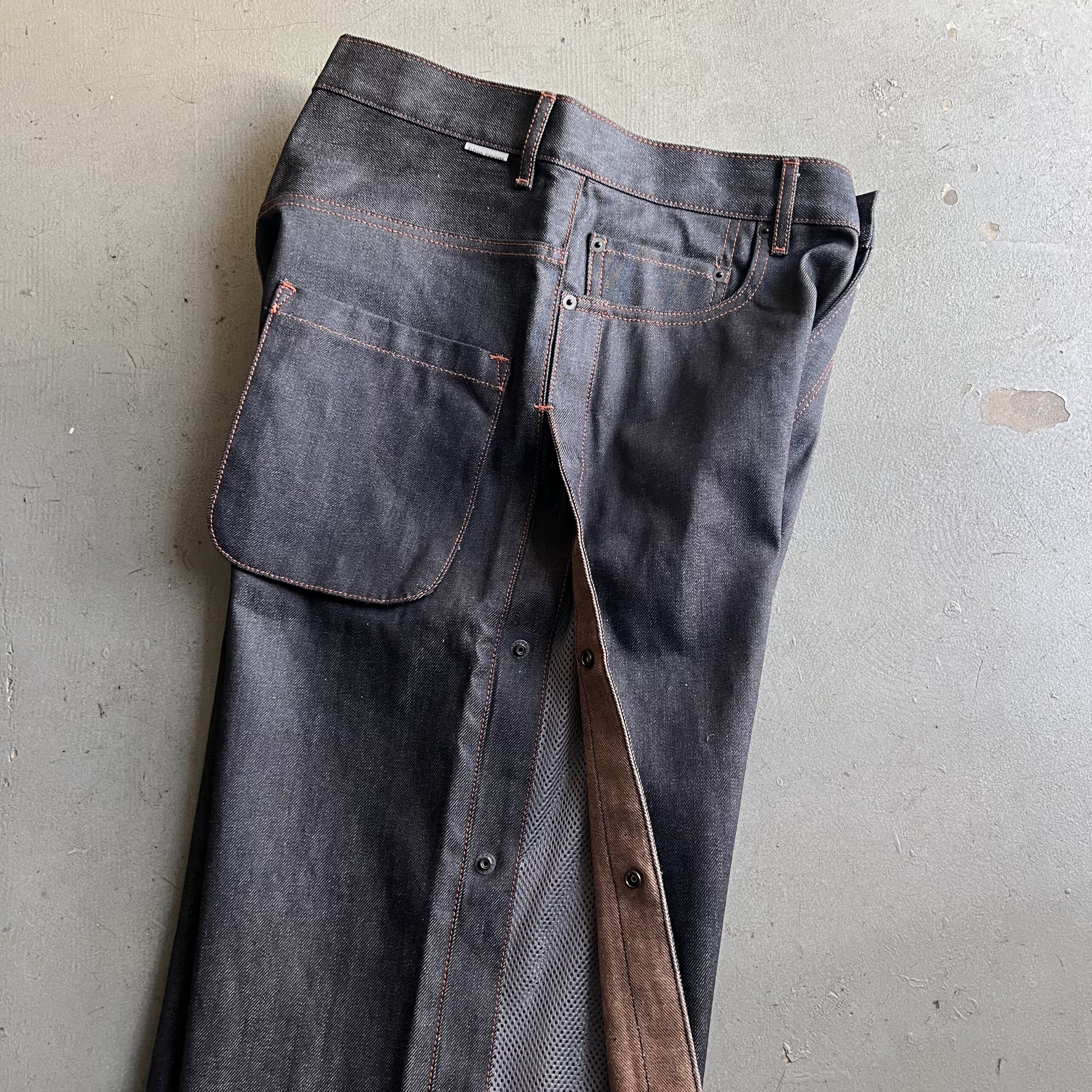 Blue room × Laid.B Dusk Ventilation Denim Pants (Size1) - blue room