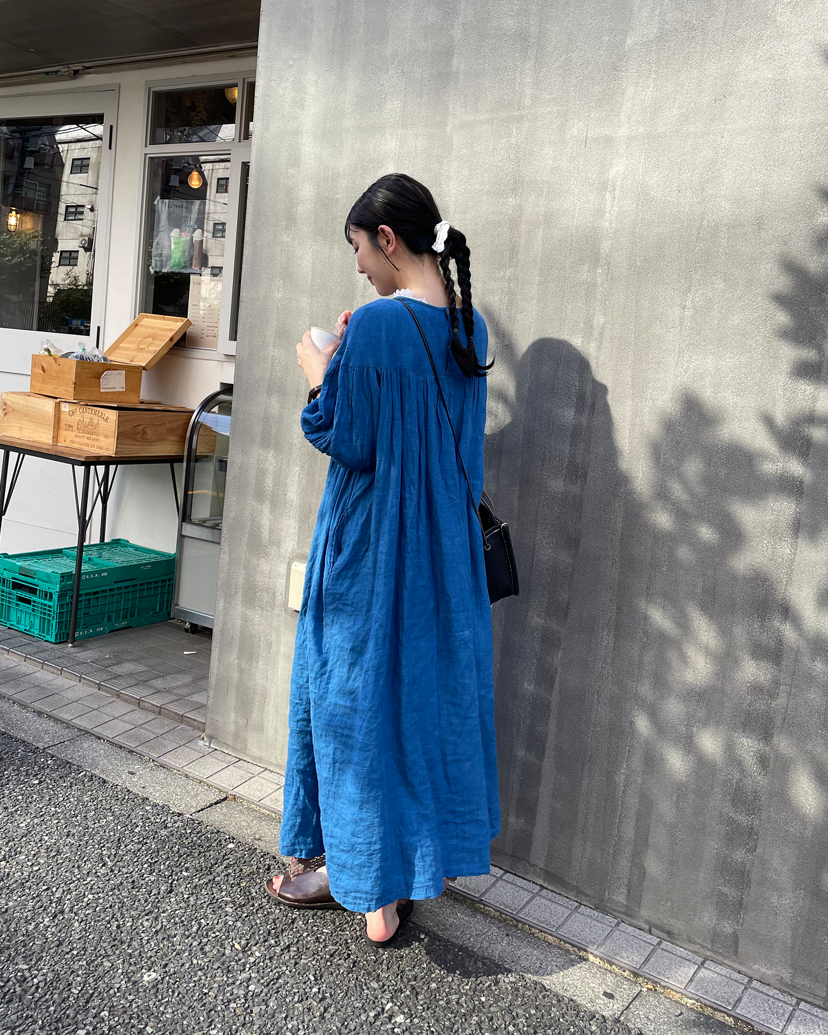 5分袖ギャザーワンピース – BLUE BERRY JAM