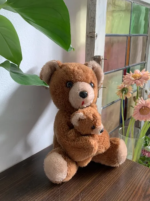 SOLDOUT-ドイツ 70s 子熊 母熊 ぬいぐるみ テディベア ヴィンテージ