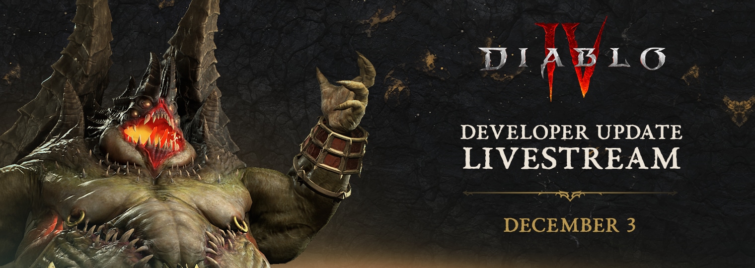 新たな開発者アップデートライブ配信を視聴しよう — ディアブロ IV