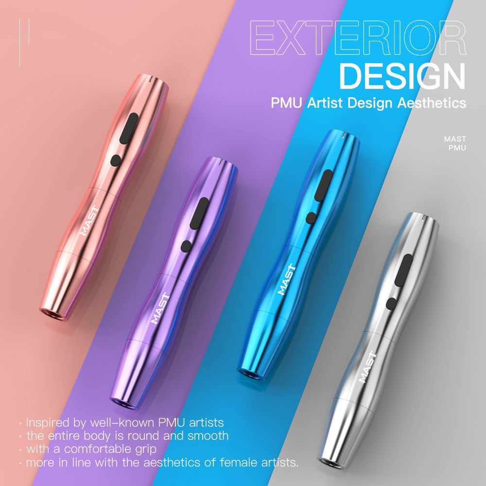 MAST P20 ピンク ワイヤレス タトゥー マシン キット / 2.5mm