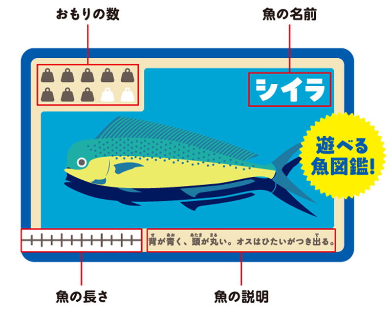 サカナガサ』～魚を釣り上げて長さ勝負！ 簡単ルールで誰でも楽しめる