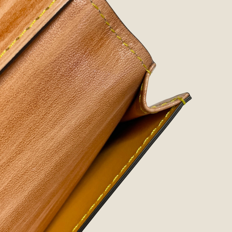 柿渋染め] 通しマチカードケース – BROOKLYN MUSEUM