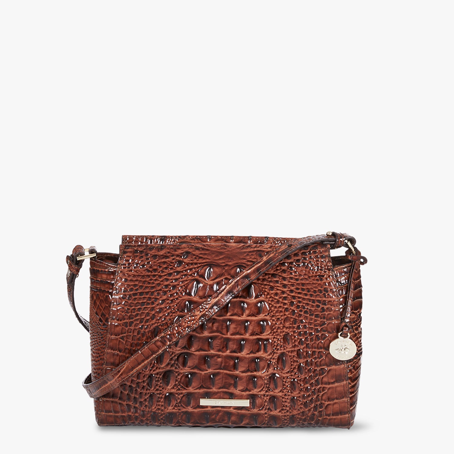 Hillary Leather Crossbody | Pecan Melbourne | BRAHMIN