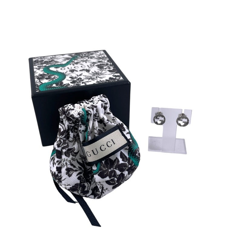 GUCCI】グッチ インターロッキングG 457109 ピアス シルバー925メンズ