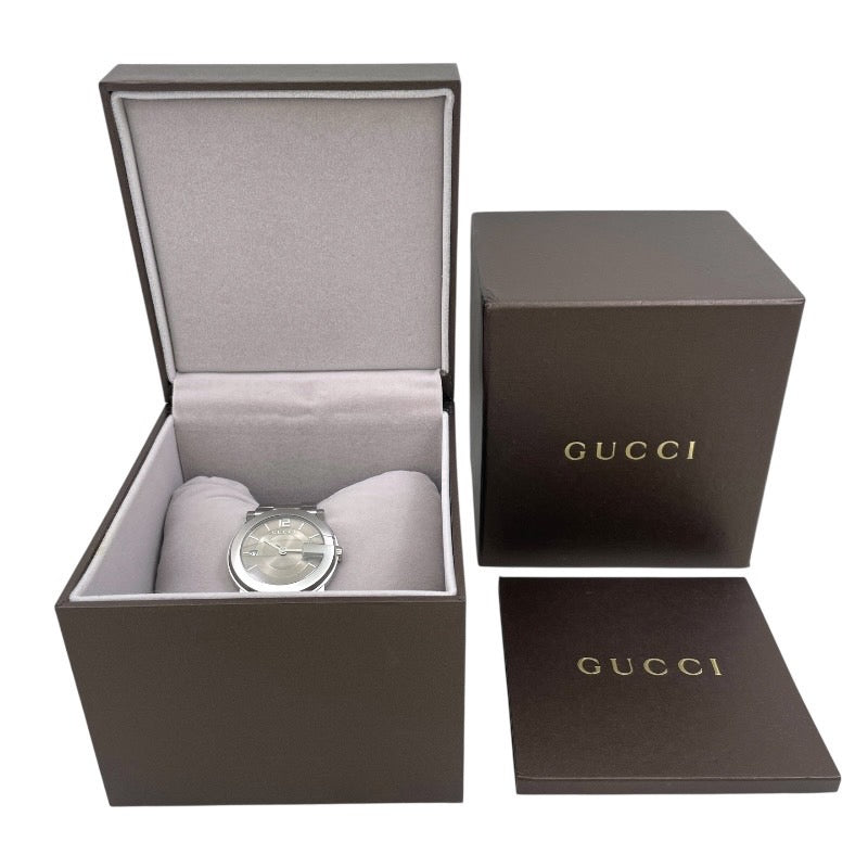 GUCCI】グッチ Gラウンド 101J 腕時計 ステンレススチール ユニ
