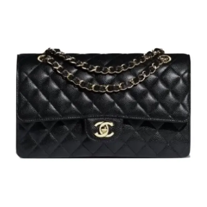 シャネル マトラッセ キャビアスキン チェーンショルダーバッグ
