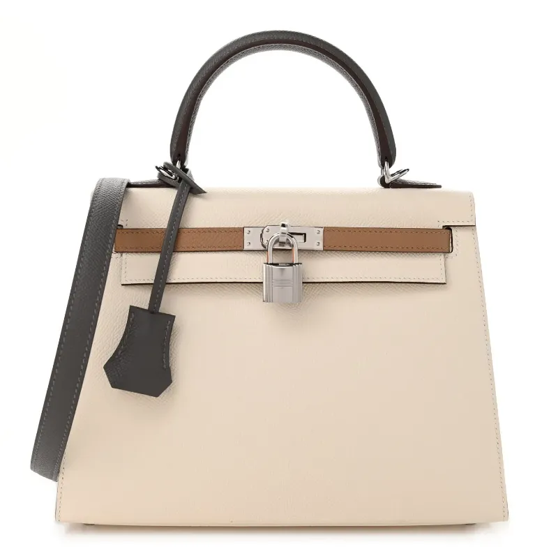 エルメス ケリー25 エプソン トリコロール｜ブランド買取なら