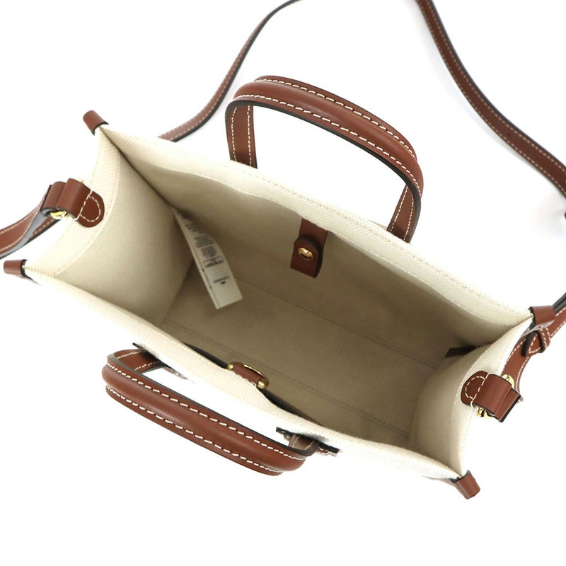 Brandol / BURBERRY バーバリー ショルダーバッグ ロゴキャンバス 角型