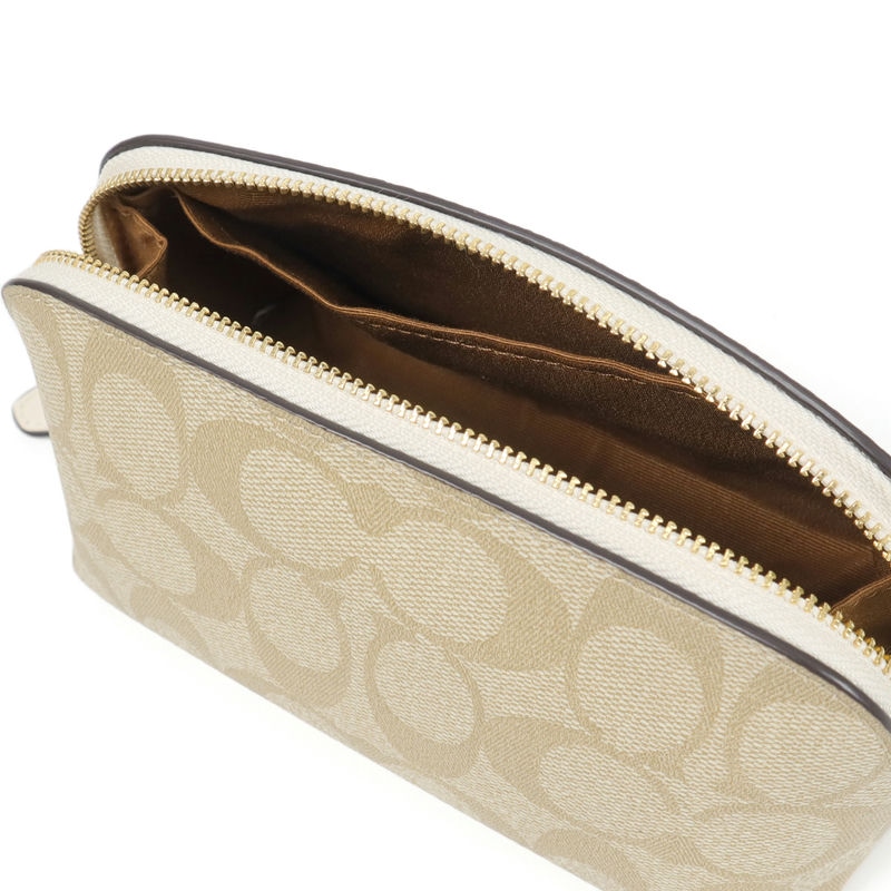 Brandol / COACH コーチ ポーチ シグネチャー コスメポーチ ライト