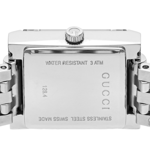 Brandol / GUCCI グッチ レディース腕時計 Gフレイム シルバー YA128402