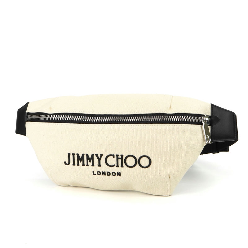 Brandol / JIMMY CHOO ジミーチュウ ボディバッグ キャンバス ウェスト