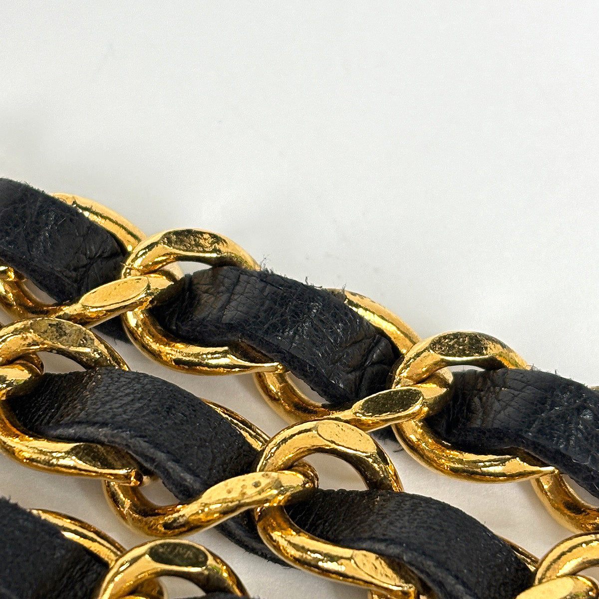 シャネル ココマーク チェーン ベルト GP レザー レディース ブランド