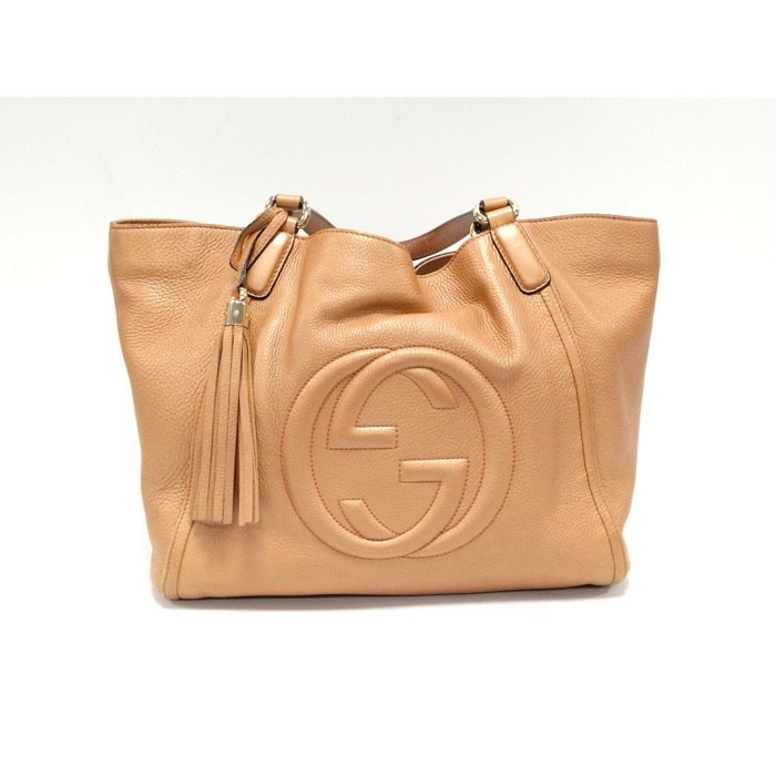 グッチ ソーホー フリンジ付きトートバッグ オレンジ レザー 買取実績