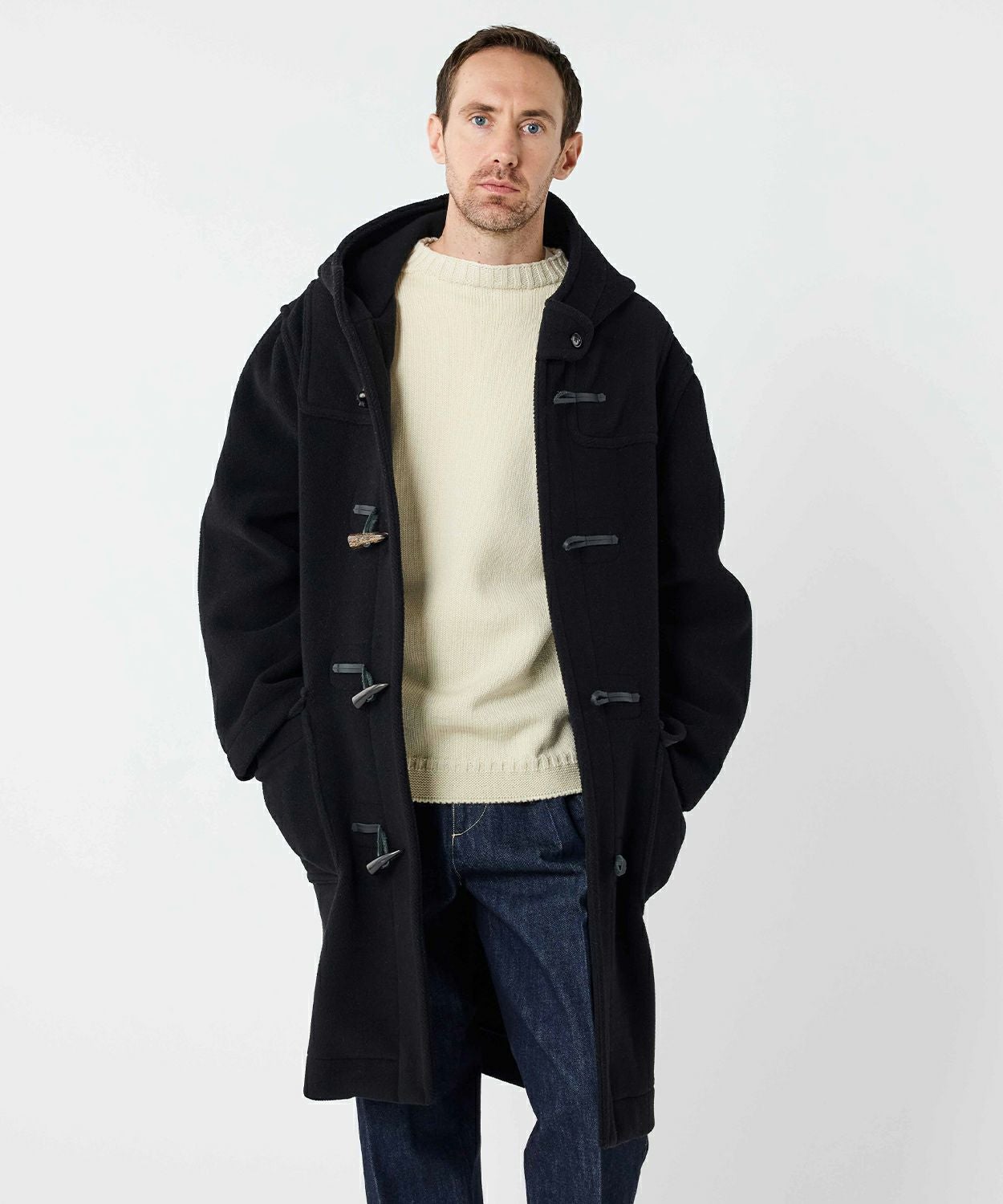 別注]ヘリンボーンダッフルコート(ウール)(MEN) 全5色 | BRITISH MADE