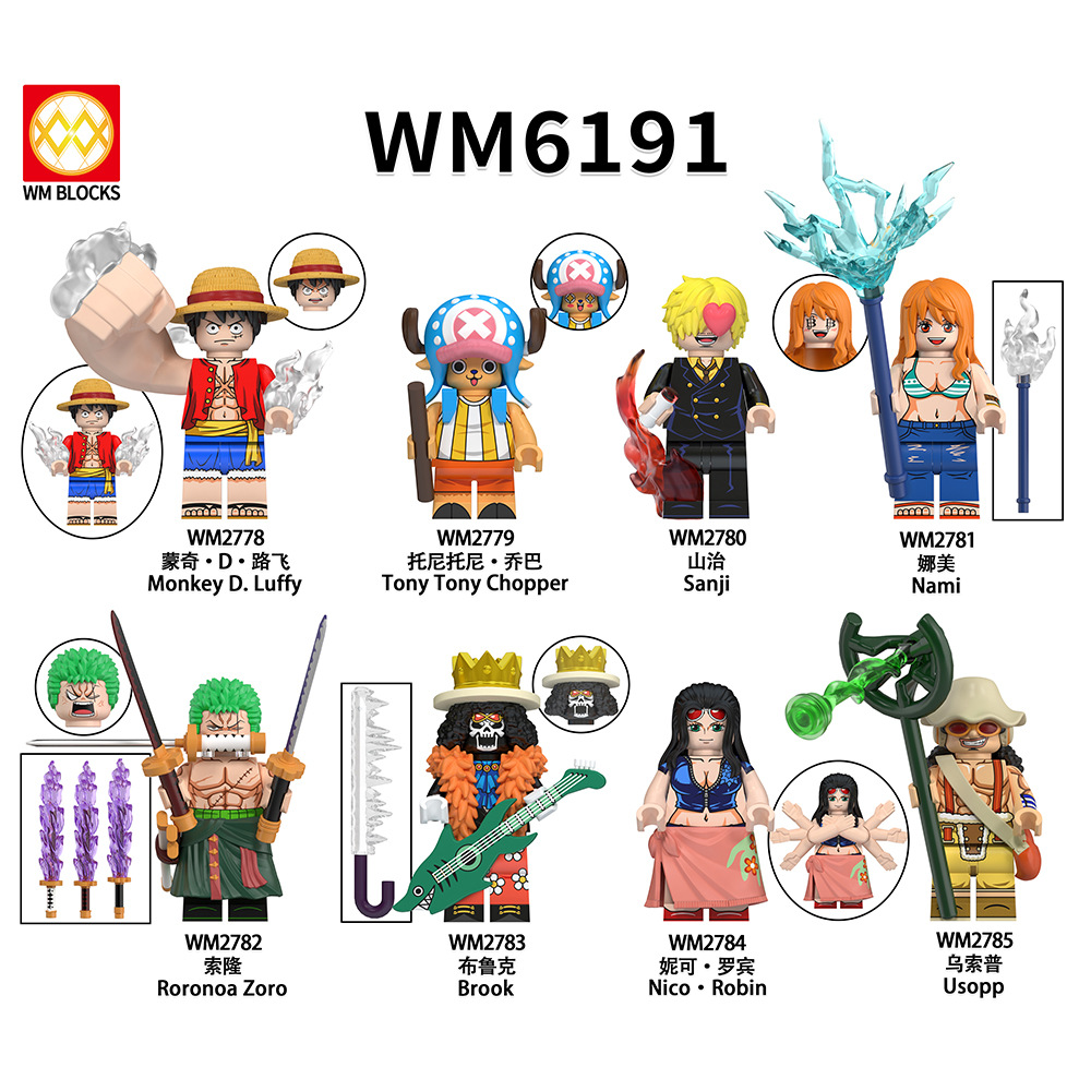 Anime One Piece Brook WM2783 Minifigures - Brixtoy
