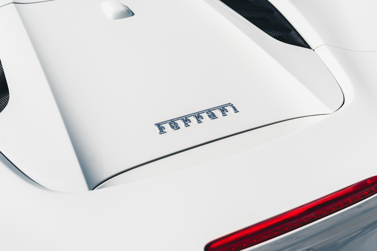 White Ferrari 488 GTB Spider - Brixton Forged™