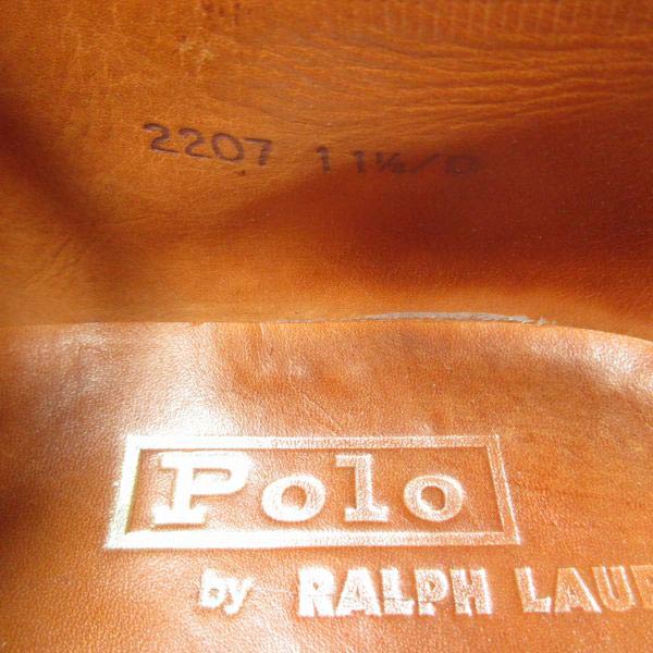 英国製 Polo ラルフローレン モンクストラップ シューズ 茶系 29.5cm