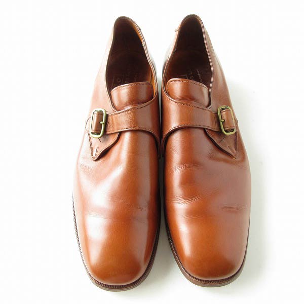 英国製 Polo ラルフローレン モンクストラップ シューズ 茶系 29.5cm