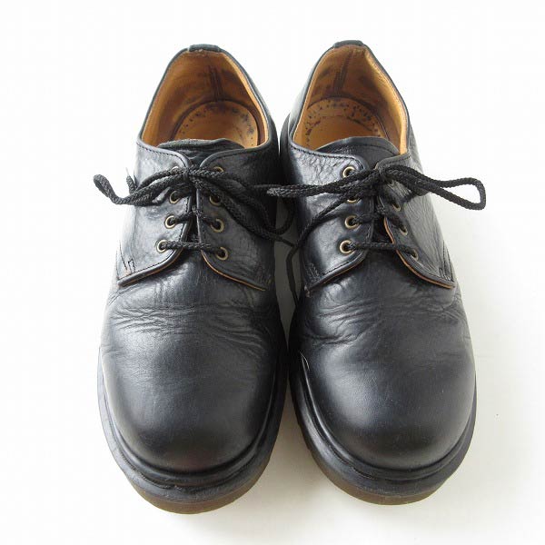 英国製 Dr.Martens ドクターマーチン 4ホール プレーントゥ 黒