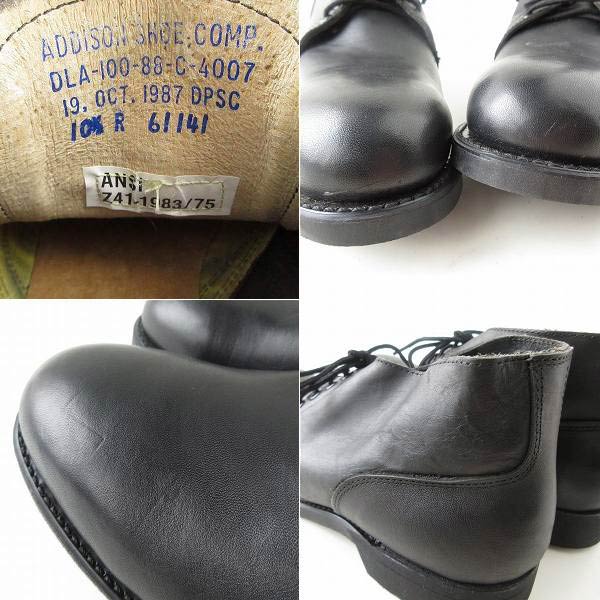 新品 80s USA製 実物 米軍 US NAVY 4ホール スチールトゥ チャッカ