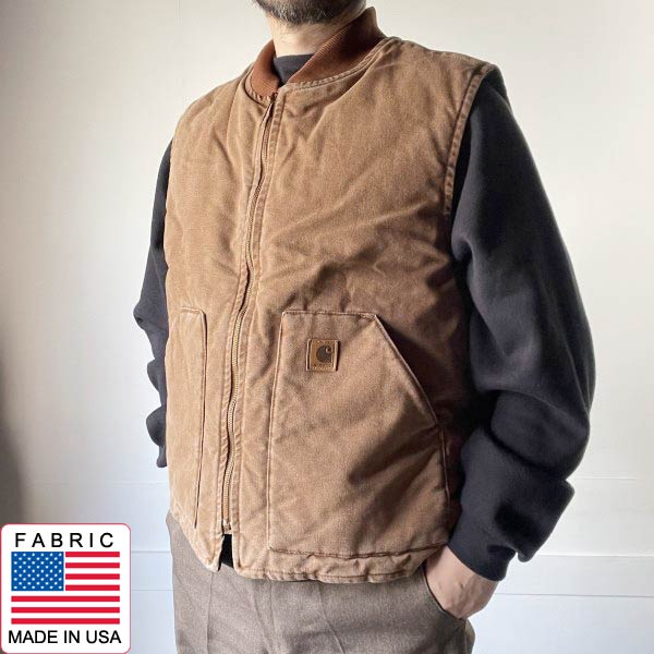 カーハート V02 BRN ダックベスト | XL-R 茶系 - 札幌 ビンテージ 古着