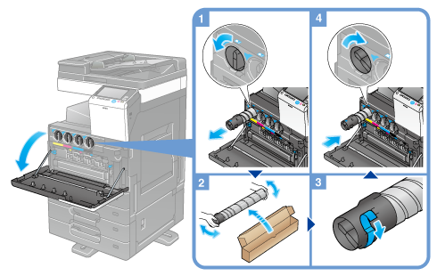 トナーカートリッジの交換 - bizhub C287 / C227 ユーザーズガイド