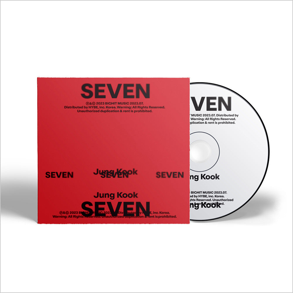 BTS ジョングクの新曲「Seven」のシングルCDが発売決定！！発売日