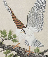 東京文化刺繍キット 鷹 モチーフ