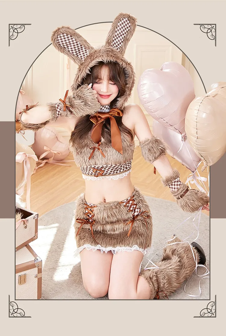 9点セット】Malymoon マリームーン テディバニーギンガムファー