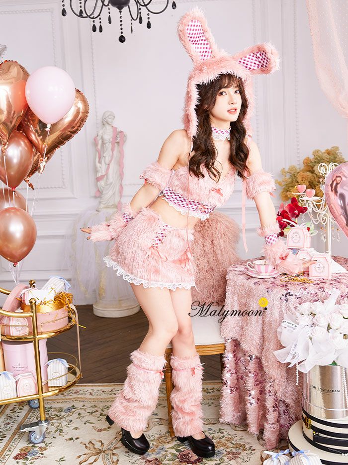 9点セット】Malymoon マリームーン テディバニーギンガムファー